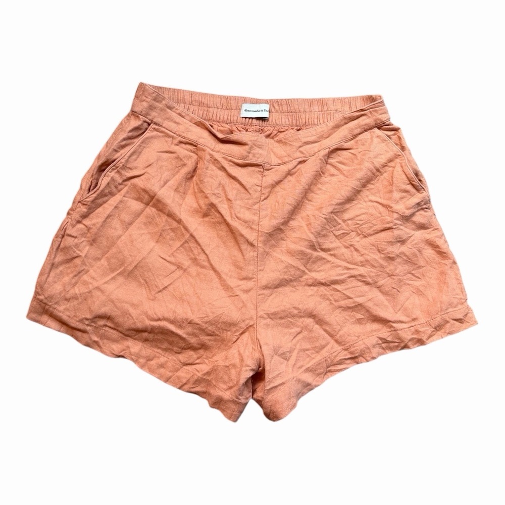 Women's Orange Abercrombie And Fitch Flowy Shorts Size Large, Summer Shorts